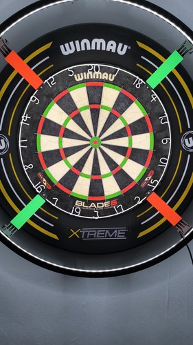 Target corona dartboard - dartboard, light