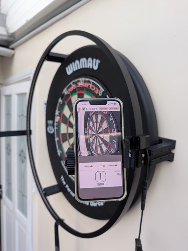 Dartboard phone mount - dartboard,